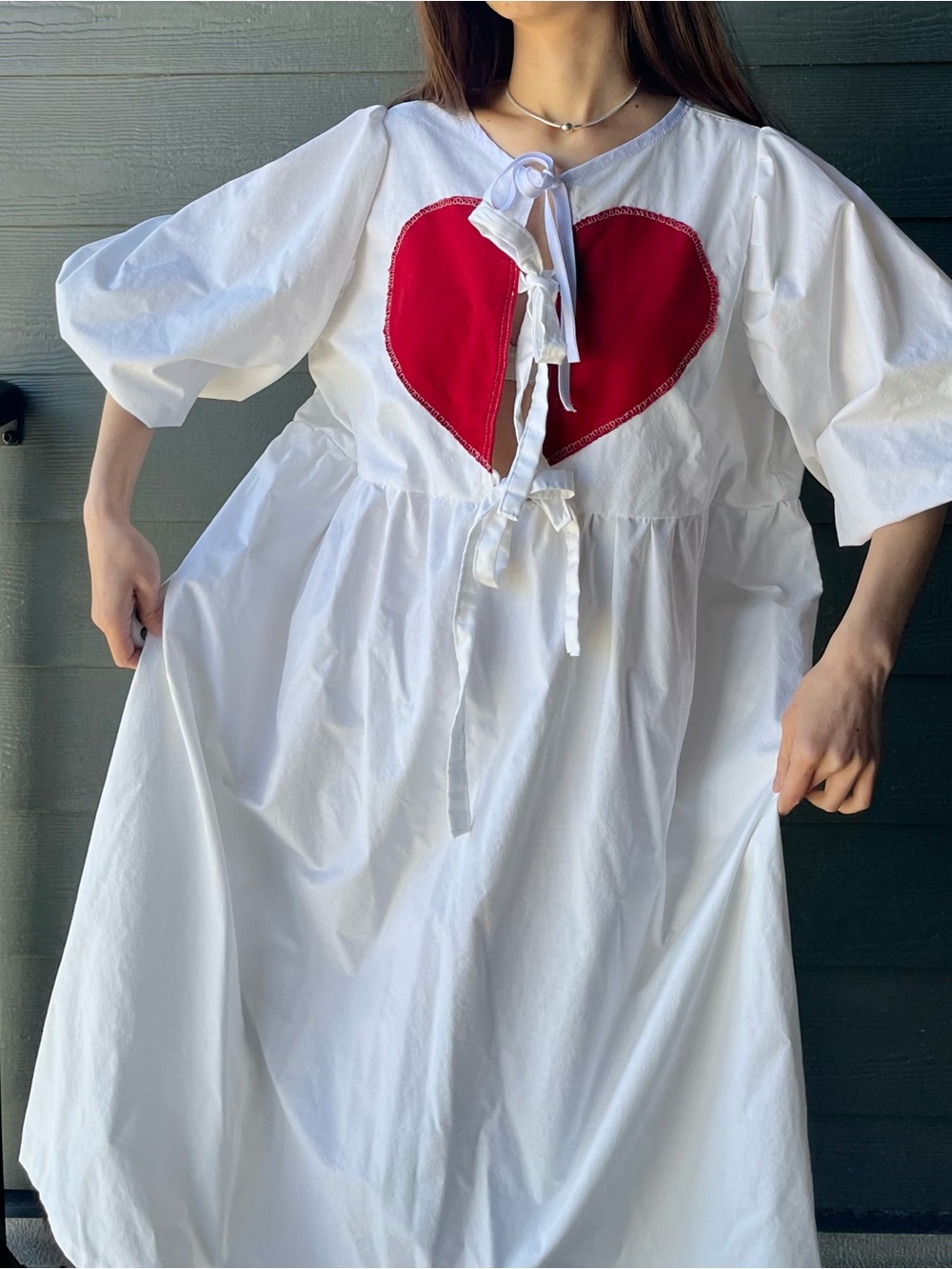 Mended Heart | Handmade Split Heart Cottage Dress SKU 06192 - Picture 16 of 16